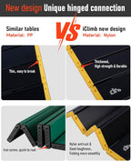 iClimb Ultralight Compact Camping Folding Table with Carry Bag (Reinforced Black - L)