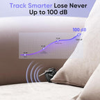 Air Tracker Tag 4 Pack: Bluetooth Item Finder with Apple Find My APP (iOS Only), Item Locator for Keys Finder, Luggage Tracker, Bags Wallets Tracking, IP67 Waterproof Smart Tag
