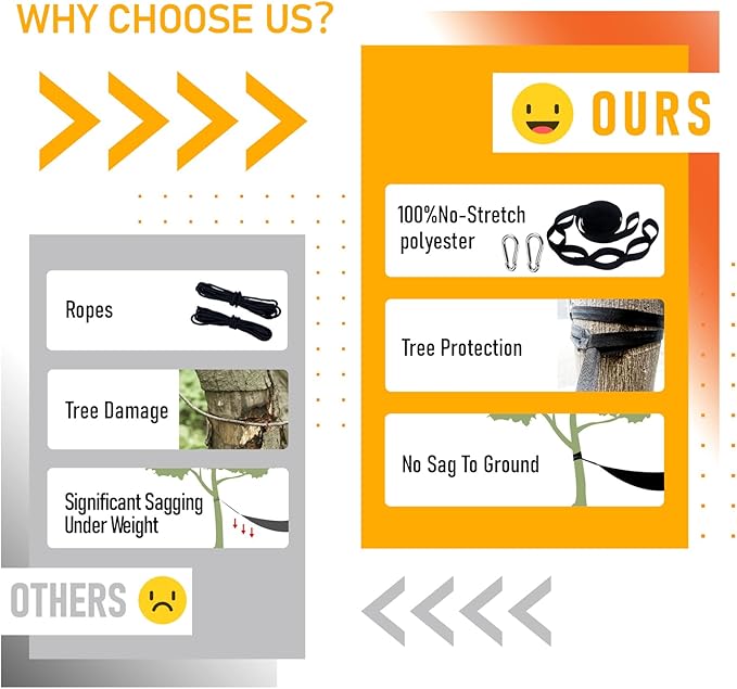 Camping Hammock Lightweight, Portable Hammocks with Tree Straps, Travel Swing Nylon Camp Hammocks for Adult Kids, Outdoor Essentials for Hiking Beach Backpacking