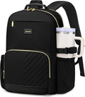 Laptop Backpack for Women Bookbag: 17 inch Work School Backpacks with Pouch Pocket for Large Capacity Cup & USB Charger College Book Bag Travel Business Nurse Teacher Bookbags Anti-theft Back Pack