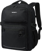 WATERFLY Travel Laptop School Backpack: College Middle School Bookbag for Women Men, TSA Friendly Business Work Casual Daypack with 15.6" Computer Compartment, Anti Theft Water Resistant Commuter Bag