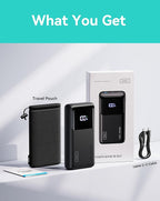 INIU Power Bank, 25000mAh 100W USB C Laptop Portable Charger, PD QC Fast Charging 3-Output Battery Pack, Travel Charger for Laptop MacBook iPad Tablet Steam Deck iPhone 17 16 15 14 Pro Samsung S25 etc