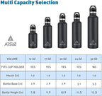 Stainless Steel Double Wall Water Bottles, Vacuum Insulated Bottle With Straw Lid, Insulated Water Bottle Keeps Water Cold for 24 Hours, Hot for 12 Hours, Hiking, Sports