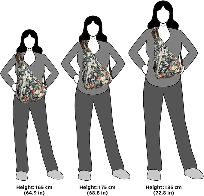 KL928 Canvas Sling Bag - Small Crossbody Backpack Shoulder Casual Daypack Rucksack for Men Women