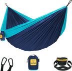 Wise Owl Outfitters Camping Hammock – 500lbs Portable Hammock with Tree Straps - Travel, Backpacking, Hiking, Outdoors Camping Gear - Single or Double
