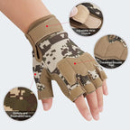 FIORETTO Fingerless Gloves for Airsoft Shooting Half Finger Hunting Hiking Cycling Driving Motorcycle Climbing Work Gloves M210603