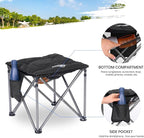 Bolosy Camping Stool with Removable Padded Folding Outdoor Stool Camping Stool Padded Oversized Ottoman Camping Chair Foot Rest Camp Stool Folding Stools