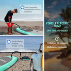 FBSPORT 20PSI High Pressure SUP Vehicle Electric Air Pump, Inflation Paddle Board Pump for Stand Up Paddle Boards, Inflation & Deflation Function Quick Air Inflator for Paddleboards