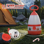 Kids Camping Lantern & Night Light Battery Powered, 360° Eye-Safe Light (AAA Included), IPX4 with RGB Modes Portable for Outdoor, Emergency , Gift for Children (Christmas 2 Pack)