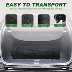 Eurmax USA NOMATTER ONE-Person Open&Close 10x10ft Pop Up Canopy Tent,Portable Shelter Canopy for Outdoor Events with 1 Removable Sidewall,Instant Canopies,Temporary Sunshade,Bonus 4 Sand Bags(White)