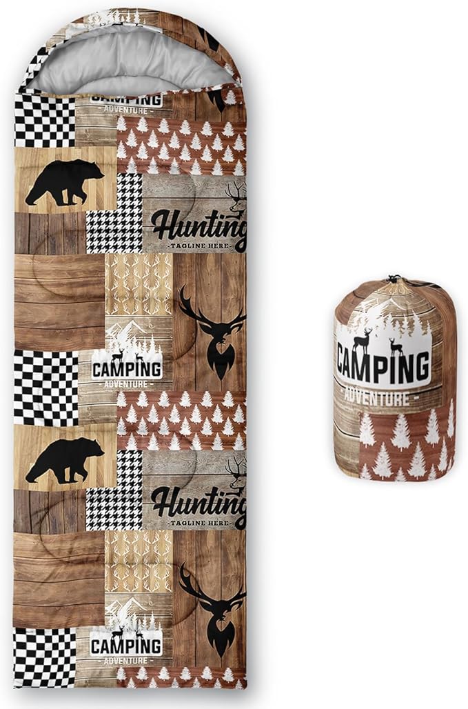 CVHOUSE Camping Sleeping Bags,3 Season Warm & Cool Weather,Lightweight,Waterproof Sleeping Bags for Adults & Kids,Traveling,and Outdoors,Camping Gear Equipment