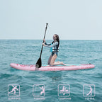 AIR-STONE 10'6” 450 lb Capacity，Inflatable Stand Up Paddle Board with sup Accessories Including Backpack, Repairing Kits, Non-Slip Deck, Leash, 3 Fins, Paddle and Hand Pump