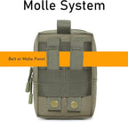2 Pack Molle Pouches - Tactical Compact Water-Resistant EDC Pouch