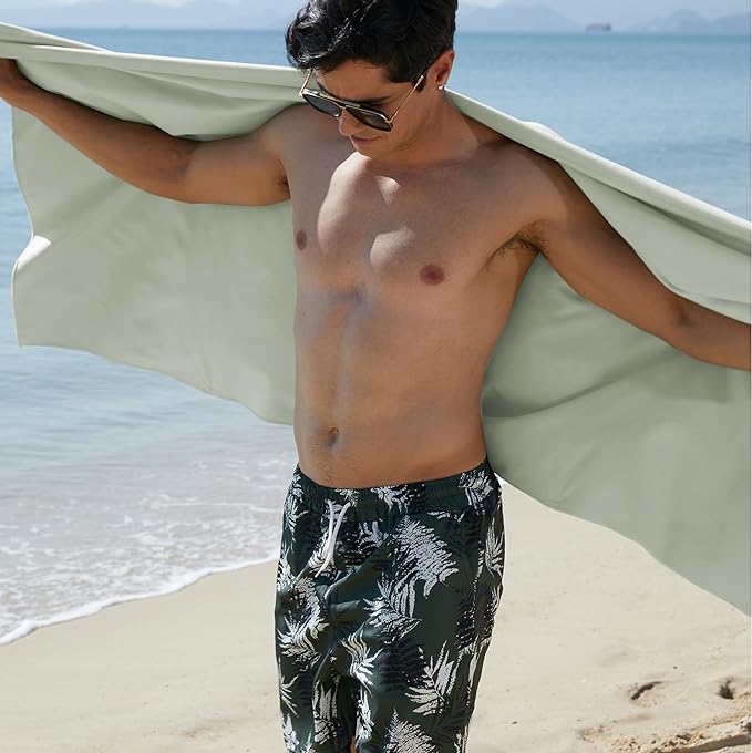 Rainleaf Microfiber Towel Perfect Travel & Gym & Camping Towel. Quick Dry - Super Absorbent - Ultra Compact - Lightweight. Suitable for Trip, Beach, Shower, Backpacking, Pool