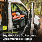 Luno Van Front Cab AIR Mattress - Inflatable Sleeping Van Bed for Travelers & Campers - Front Seat Air Mattress Fits Ford Transit, Mercedes Sprinter, RAM Promaster, Winnebago Solis & Other Vans