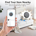 Air Tracker Tag for Android 4 Pack(NOT iOS or Huawei), Bluetooth Tracker Android Item Finder Smart Tracker Luggage Tags, GPS Locator Device for Keys, Wallet,Bike, No Monthly Fee Smart Tag