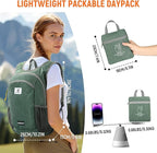 SKYSPER 10L Hiking Backpack, Foldable & Packable Lightweight Daypack for Travel, Collapsible Small Compact Hiking Backpack for Women & Men, Green