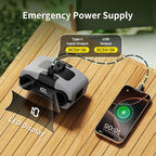 Socool 20000mAh Portable Waist Fan Clip on Wearable Belt Personal Fans Rechargeable Battery Operated, 40H Cooling Fan with 10 Speeds & Dual Motors, Neck Fans Hanging Hands-Free for Outdoor Travel