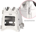 Ultralight Titanium Wood Burning Stove Outdoor Camping Multi-Fuels Alcohol Stove BBQ Stove WS009ST-Ti (Multifunctional Wood Burning Stove)