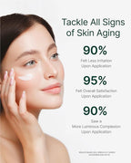 Isa Knox Age Focus Prime Eye For All Cream Gift Set - Firming & Hydration Face and Neck Care - Full Size Eye Cream + Travel Size Toner, Emulsion & Cream - Daytime Retinol, Korean Skin Care