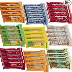 SOS Food Lab Emergency Food Bar (36 Energy Bars, 9 Assorted Flavors) - 400 Calorie, Low Sodium, Nutrient Dense Millenium Bar - Ready to Eat, 5 Year Shelf Life Survival Food for Disaster Preparedness