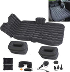 Inflatable Car Air Mattress Back Seat Bed with Air Pump,Portable Thickened Car Travel Camping Sleeping Air Mattress Blow Up Bed for Car Universal SUV