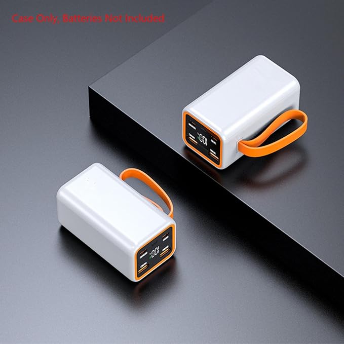 Charging Power Bank Case, PD22.5W 4 Slot Quick Charging Power Bank DIY Case Shell for 4x21700 Lithium Battery Accessories