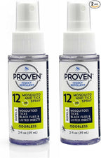 Proven Insect Repellent Spray, Keep Mosquitoes, Ticks and Flies Off, DEET Alternative Repellent, Up to 14-Hour Protection, Great for Camping or Hiking, 2 Ounce, Odorless Spray, 2 Pack