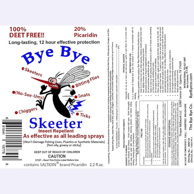 Insect Repellent Spray, DEET Free (2.2oz 3-Pack)