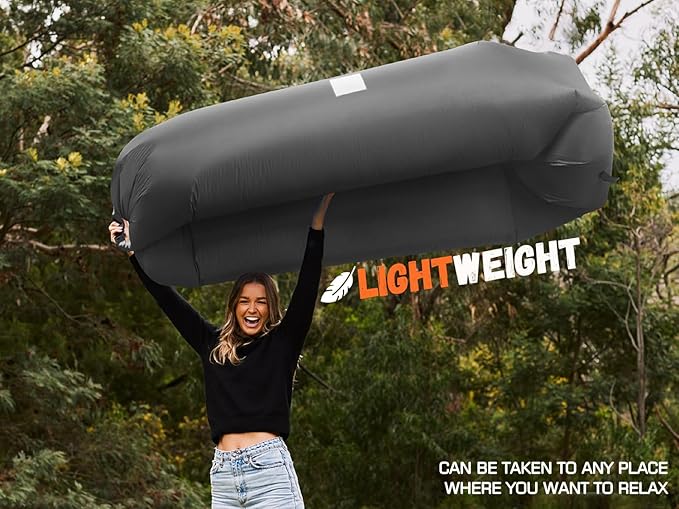 WEKAPO Inflatable Sun Lounger, Air Sofa, Hammock, Portable, Waterproof and Leak-Proof, Ideal for Backyard, Beach, Travel, Camping, Picnics and Music Festivals