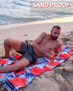 ECCOSOPHY Microfiber Beach Towel - Sand Free Towels are Quick Dry, Light Weight, Super Absorbent - Perfect Pool, Travel, Cruise, Camping Essentials - Oversized Extra Large for Adults 71x35 in