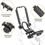 2 Pairs Fold Down J Bar Kayak Rack Designed mounts to virtually All crossbars and Load Bars Double Folding J Bar Car Roof Carrier for Kayak Canoe Surf Board and SUP Paddle Boat