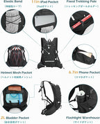 TRIWONDER Hydration Backpack Lightweight Water Pack for Men Women Hydration Pack for Cycling, Running, Hiking and Biking