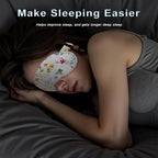 Sleep Mask Linen Eye Mask with Elastic Band,Comfort Sleeping Shade for Nighttime Sleeping, Traveling & Napping,Side Sleeper Eye Cover Cooling with Travel Bag Gift Package(Gingham)