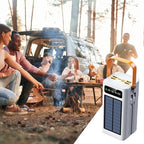Solar Battery Mobile Bank - 120W External Power Bank, 50000mAh 4 Outputs & 3 Inputs | Portable Survival Gear with Light, Built-in Cables for Devices, Road Trip, Hiking, Backpacking, Camping, Fishing