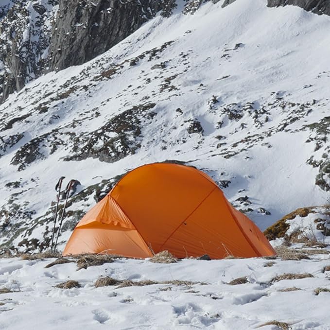 3FULGEAR Backpacking Tent, Floating Cloud 2 Easy Setup 2 Person 3/4 Season Ultralight Tents Waterproof Windproof Double Layer Lightweight Outdoor Tent for Camping, Hiking, Hunting, Survival