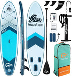 InnoExpo Inflatable Stand Up Paddle Boards with Premium Accessories, Wide Stable SUP Paddle Board Design, Non-Slip Comfort Deck for Youth & Adults
