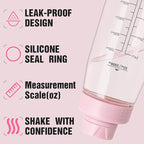 Water Bottle 32oz, clear water bottle with Spout Lid and Carry Handle, Reusable, Tritan, BPA Free, Hiking Water Bottle Suitable for Travel, Outdoors, Gym, Travel, Home, School (Pink)