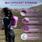 Running Hydration Vest Backpack, Lightweight Water Backpack with 1.6L Water Bladder Daypack for Women Men,Adjustable Running Vest Pack for Trail Running Hiking Cycling Race Marathon