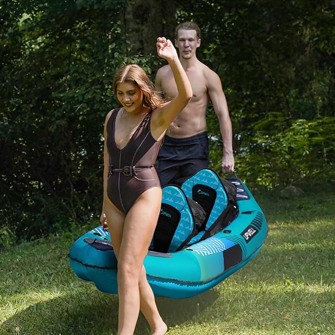 UPWELL Universal Kayak Seat with Detachable Storage Bag & 4 Adjustable Strap, Paddle Board Seat with Memory Foam Padded and Backrest for Kayak, Canoe, Sup