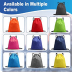 2-Pack Waterproof Drawstring Backpacks, Soccer-Texture Oxford Fabric, 16.9" × 13.8", Lightweight 0.19 lb Each, No Eyelets, Gym & Marathon Gear Sacks(Green)