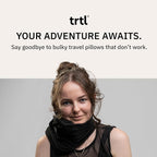 trtl Pillow Petite - Small Travel Pillow with Built-in Head and Neck Support - Comfortable Plane Neck Pillow for Traveling - Compact and Machine-Washable