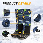 Leg Gaiters 100% Waterproof Adjustable Shoe Snow Boot Guard Gators for Hiking Shoe Cover Hunting Snowshoeing Climbing Walking for Women Men