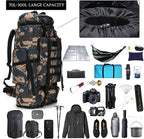 Hiking Backpack for Men 70L/100L Camping Backpack Military Rucksack Molle 3 Days Assault Pack for Climbing