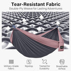 Kootek Camping Hammock, Portable Hammocks with Tree Straps & Attached Carry Bag, Camping Essentials Gear, Perfect for Outside Indoor Hiking Beach Backpack Travel