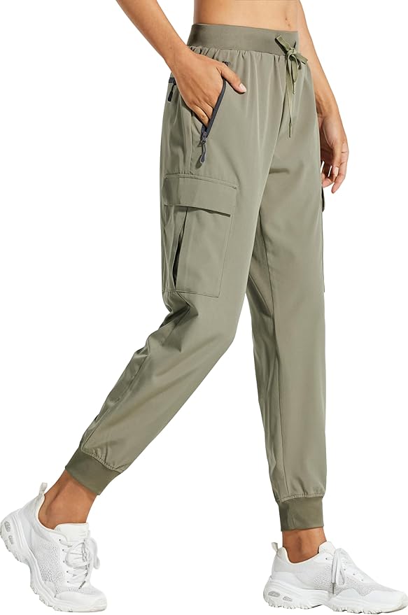 Libin Women's Cargo Joggers Lightweight Quick Dry Hiking Pants Athletic Lounge Casual Travel