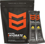 MTN OPS Hydrate Electrolytes Powder Drink Mix, 20 Single Serving On-The-Go Electrolyte Packs with Over 1000mg of Electrolytes per Serving, Pineapple