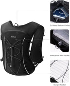 ECOHUB Running Hydration Vest Backpack,Lightweight Breathable Pack with 2L Water Bladder Bag Daypack for Hiking Trail Running Cycling Race Marathon for Women Men