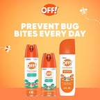 OFF! Family Care Mosquito, Tick, and Insect Repellent, Bug Spray Containing 15% DEET, Protects Against Mosquitoes, 4 Oz, 2 Count