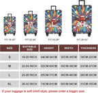 WUJIAONIAO Travel Luggage Cover Baggage Suitcase Cover Protector Skins 18-32 Inch (Rugby, XL (for 29-32 inch luggage))